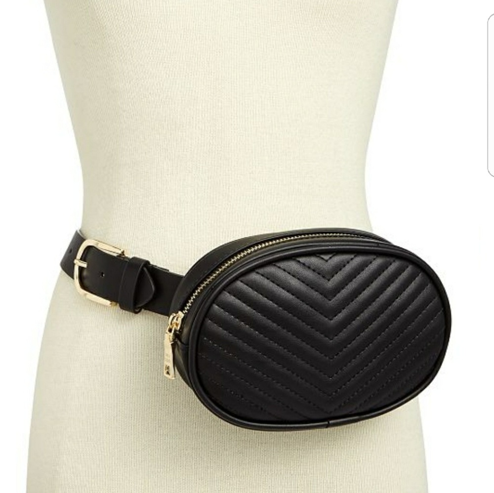 Steve Madden Chevron Quilted belt bag